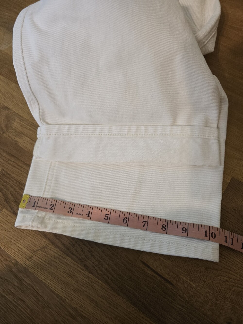 ÉTICA Stanton Relaxed Wide Leg Jeans 31 Natural White Organic Cotton Tall - Picture 13 of 15